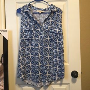 Loft sleeveless blouse